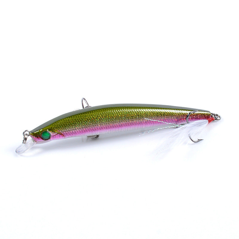 8x Popper Minnow 11.2cm Fishing Lure Lures Surface Tackle Fresh Saltwater