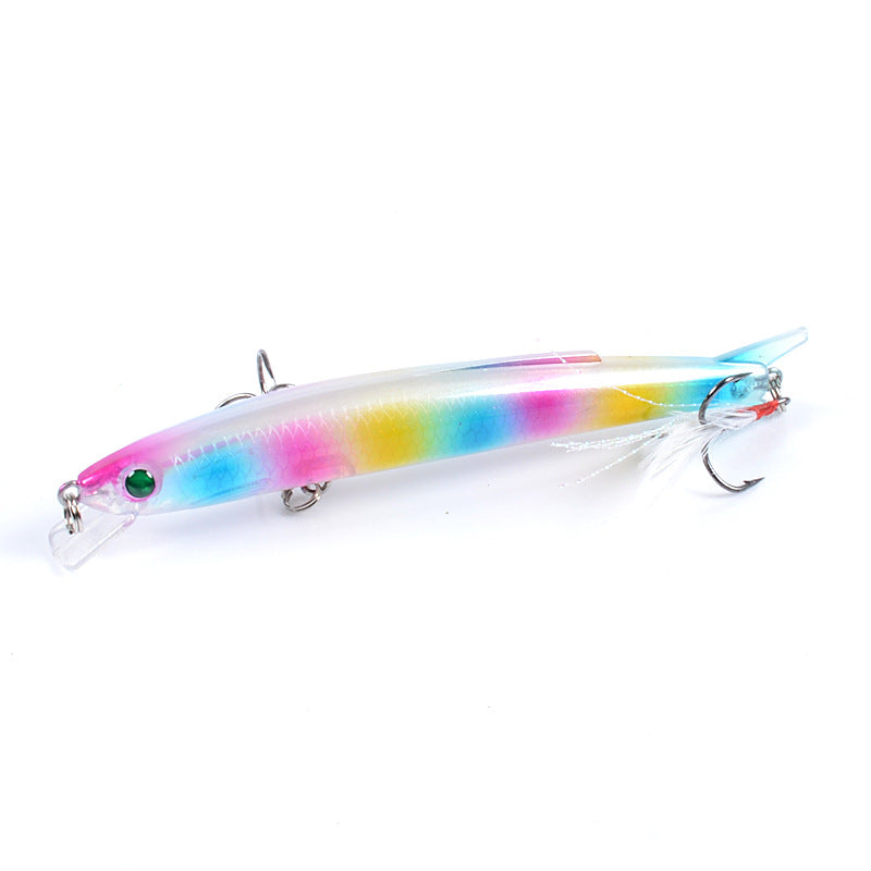 6x Popper Minnow 11.7cm Fishing Lure Lures Surface Tackle Fresh Saltwater