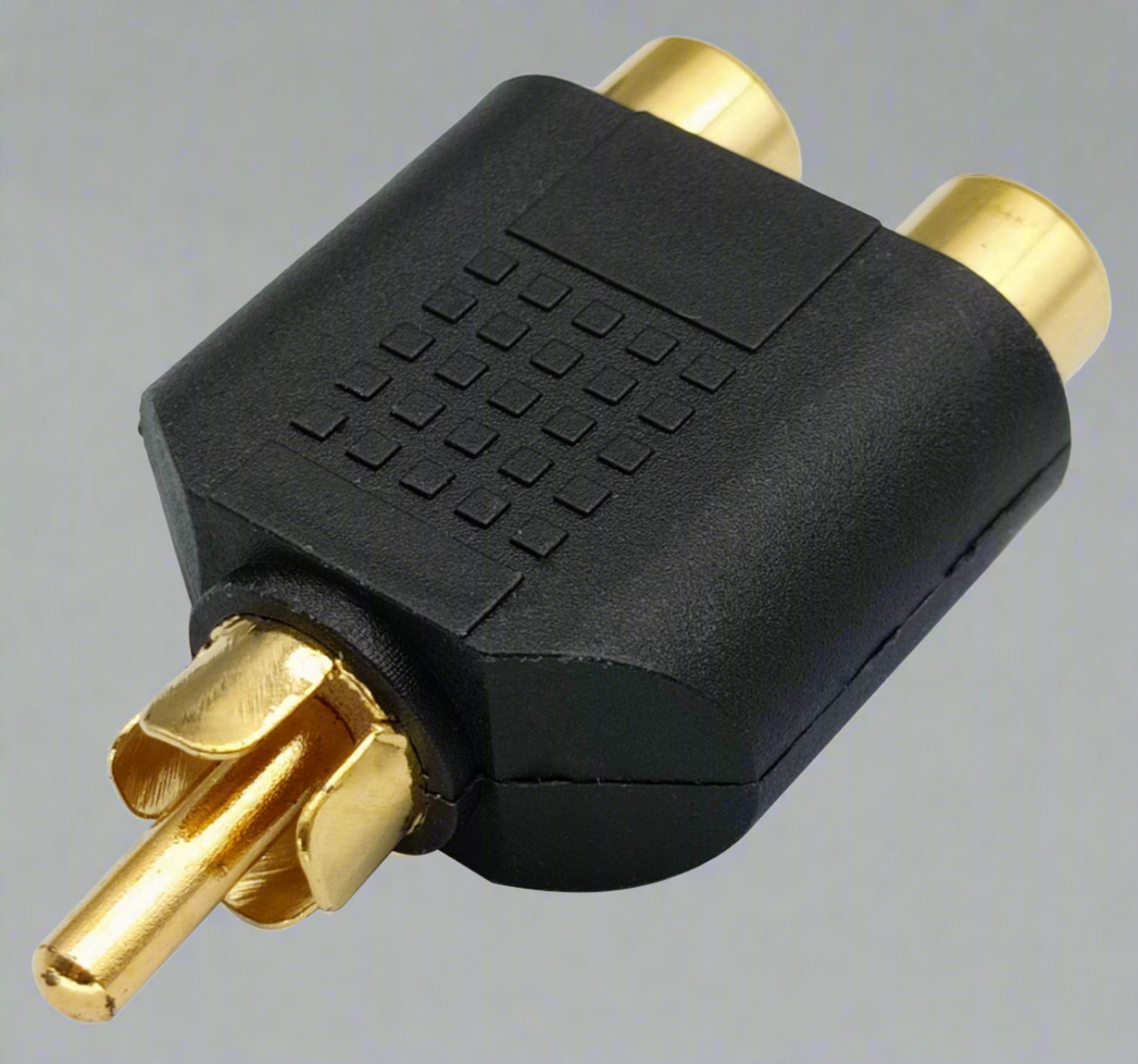 RCA Male to 2X RCA Female Audio Splitter Adapter Connector Coupler