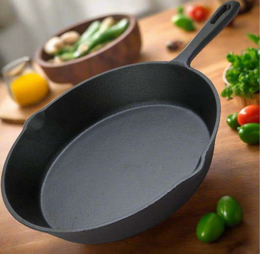 6inch 16cm Cast Iron Skillet Cookware Chef Quality Pre-Seasoned Pan Pans