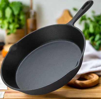 8inch 21cm Cast Iron Skillet Cookware Chef Quality Pre-Seasoned Pan Pans
