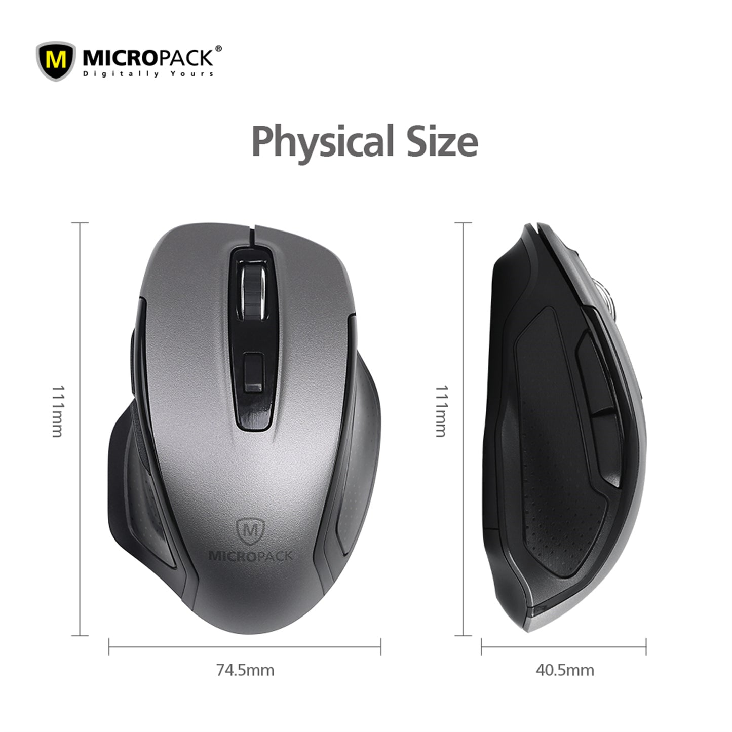 Wireless Mouse Computer Laptop PC 10M USB Receiver Compatible Multiple Device