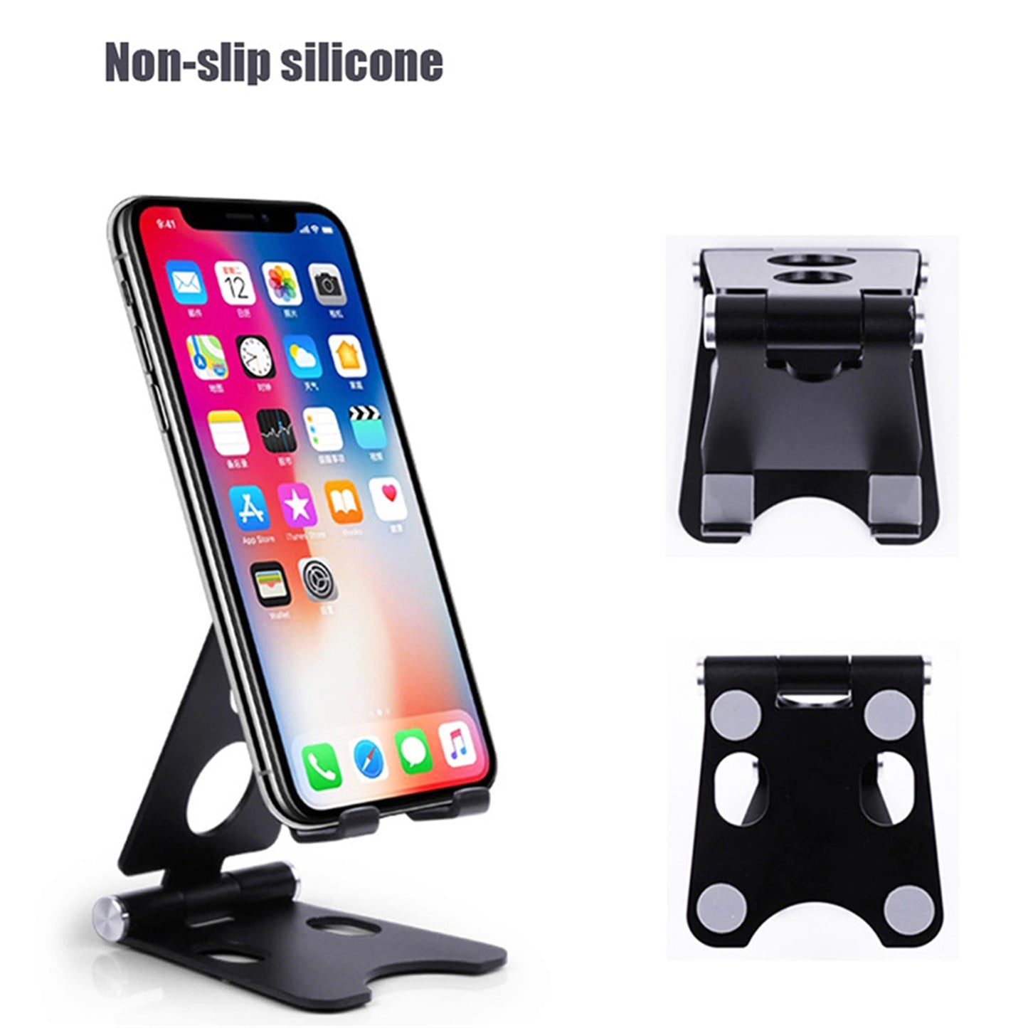 Mobax Phone Holder With Portable Multi-Function Metal Holder Foldable and Adjustable.