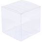 100 Pack of 10cm Square Cube PVC Box -  Product Showcase Clear Plastic Shop Display Storage Packaging Box