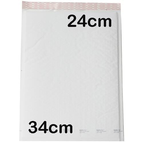 100 Piece Pack - 340x240mm LARGE Bubble Padded Envelope Bag Post Courier Mailing Shipping Mail Self Seal