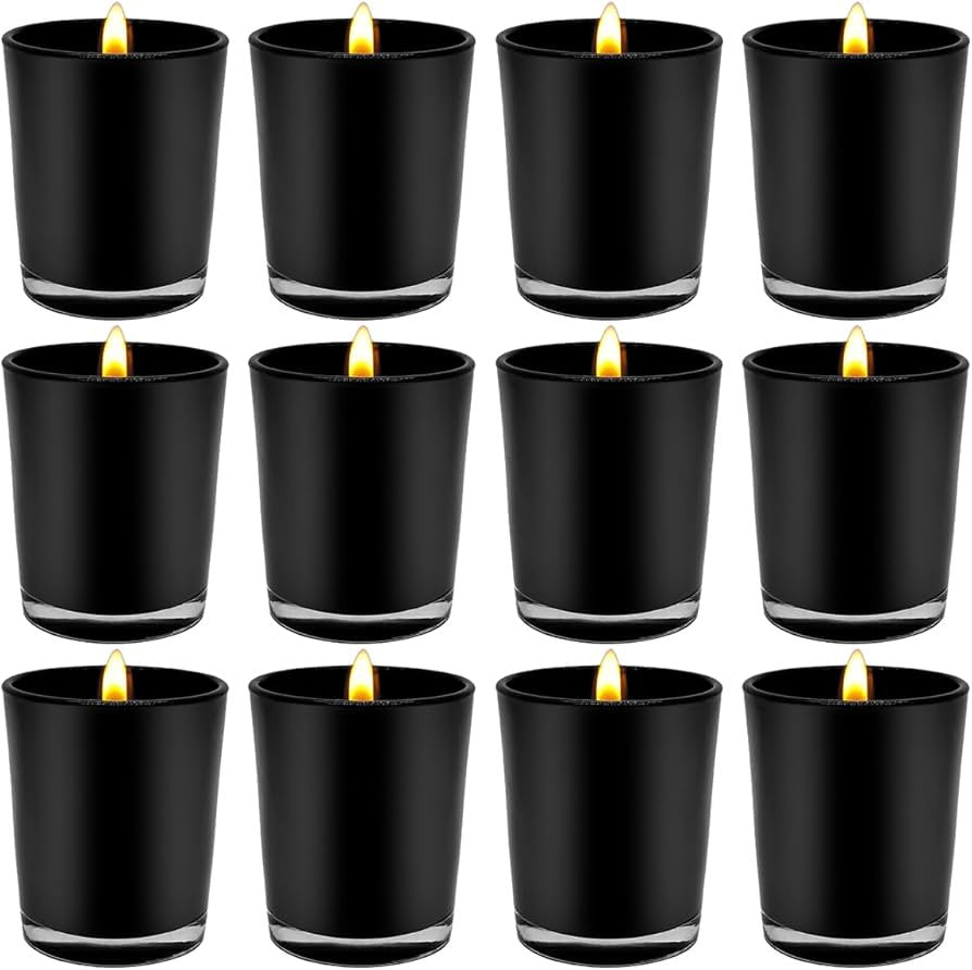 10 Pack Black Matt Tealight Candle Holder 6.5cm Festival Decor Wedding Propose Parties Holiday and Home Decor