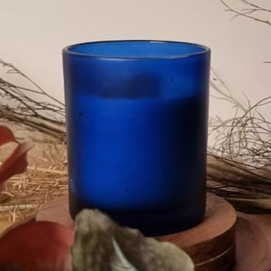 10 Pack Blue Frosted Glass Votive Tealight Candle Holders House Party Centerpiece Xmas Wedding Decor Glass Candlestick Party Decorations Bridal Baby Shower Event