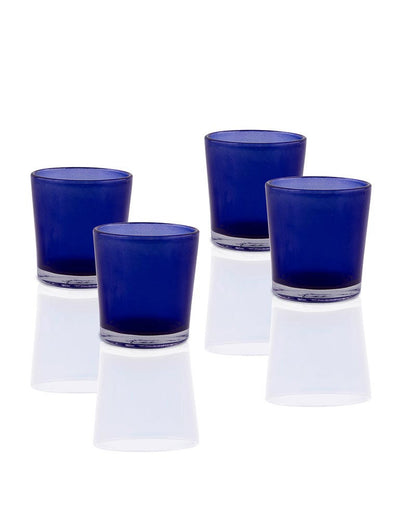 20 Pack Blue Frosted Glass Votive Tealight Candle Holders House Party Centerpiece Xmas Wedding Decor Glass Candlestick Party Decorations Bridal Baby Shower Event