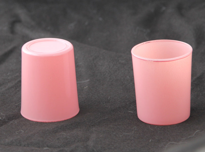 10 Pack Blush Pink Glass Votive Tealight Candle Holders House Party Centerpiece Xmas Wedding Decor Glass Candlestick Party Decorations Bridal Valentines Event
