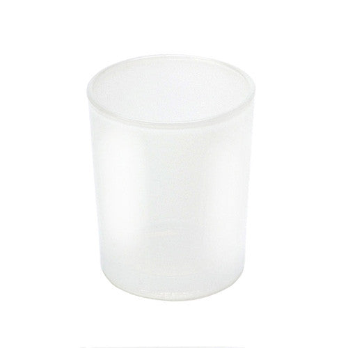 20 Pack Frosted White Glass Votive Candle Holders for Candle Making Kit Tealight Candles Cup Home Decoration