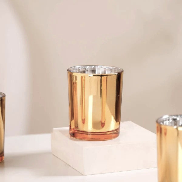 40 Pack Gold Votive Tealight Candle Holders Valentines Day Mercury  Wedding Decor Glass Candlestick Party Decorations Bridal Baby Shower Event