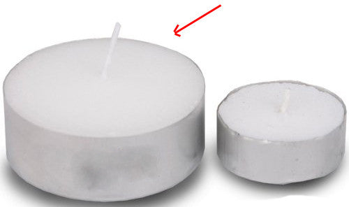 Bulk Buy Large Tealight Candles 6cm Wide in silver foil cup  100 in a pack - Party Event Wedding BBQ Dinner Romantic Ambience Decor