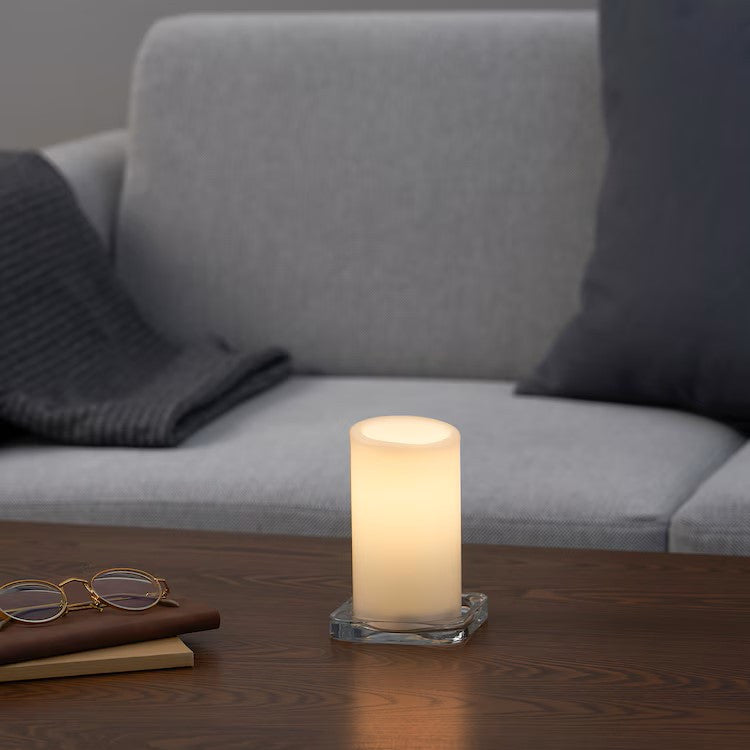 25 Pcs LED Block Pillar Candle White Flameless Safe Indoor Battery Power Party Home Decor Wedding Xmas Table Centrepiece