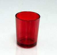 40 Pack Red Glass Votive Tealight Candle Holders House Party Centerpiece Xmas Wedding Decor Glass Candlestick Party Decorations Bridal Valentines Event