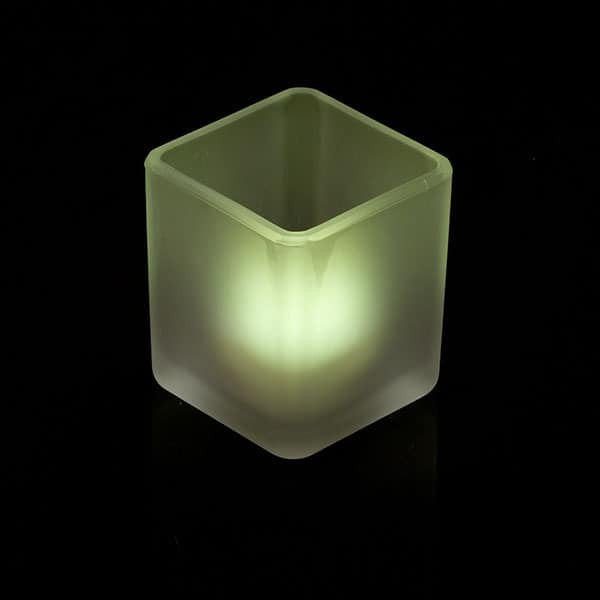 30 Bulk Pack Square Cube Frosted Glass 5cm Tealight Candle Holder Festival Decor Wedding Propose Parties Holiday and Home Decor