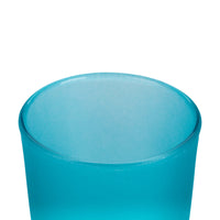 40 Pack Turquoise Frosted Glass Votive Tealight Candle Holders House Party Centerpiece Xmas Wedding Decor Glass Candlestick Party Decorations Bridal Baby Shower Event
