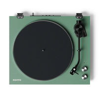 Kanto OBI3 Turntable with Bluetooth 5.3, Preamp, and Pitch Control - Matte Green