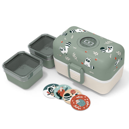 Monbento Mb Tresor Kids Bento Box - Raccoon