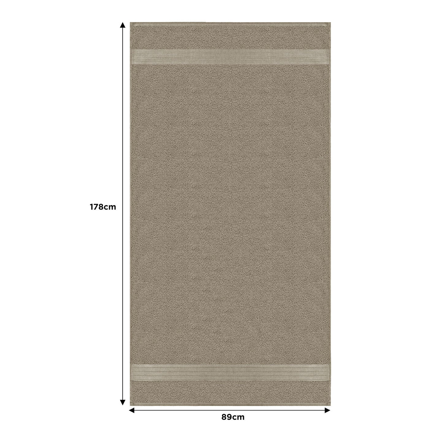 Linenland Extra Large Bath Sheet Towel 89 x 178cm - Sandstone