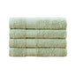 Linenland Bath Towel 4 Piece Cotton Hand Towels Set - Sage Green