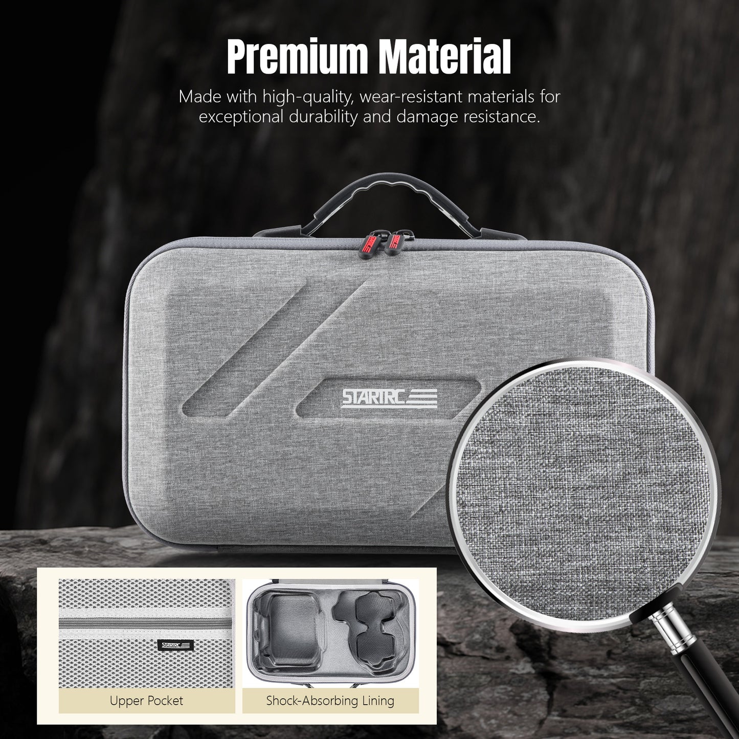 STARTRC Flip Drone Case for DJI Flip Fly More Combo,Portable PU Leather Shoulder Bag Can Organizes RC2/RC-N3 Remote, 7 Original Batteries, Charging Hub, 65W Charger, Flip Drone and Other Accessories