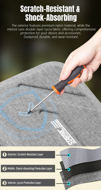 STARTRC Flip Drone Case for DJI Flip Fly More Combo,Portable PU Leather Shoulder Bag Can Organizes RC2/RC-N3 Remote, 7 Original Batteries, Charging Hub, 65W Charger, Flip Drone and Other Accessories