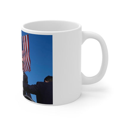 Ceramic Coffee Cups, 11oz, Trump Rally 2024 DJT Pro Trump Mug