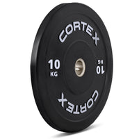CORTEX Black Series V3 Rubber Olympic Bumper Plate 50mm 10kg (2 Pack)