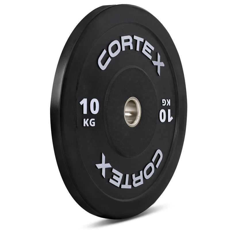 CORTEX Black Series V3 Rubber Olympic Bumper Plate 50mm 10kg (2 Pack)