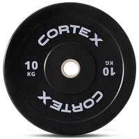 CORTEX Black Series V3 Rubber Olympic Bumper Plate 50mm 10kg (2 Pack)