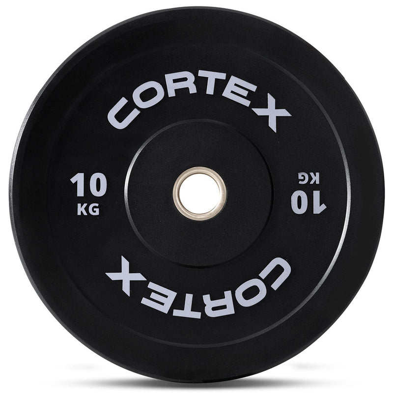 CORTEX Black Series V3 Rubber Olympic Bumper Plate 50mm 10kg (2 Pack)