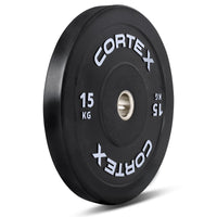 CORTEX Black Series V3 Rubber Olympic Bumper Plate 50mm 15kg (2 Pack)