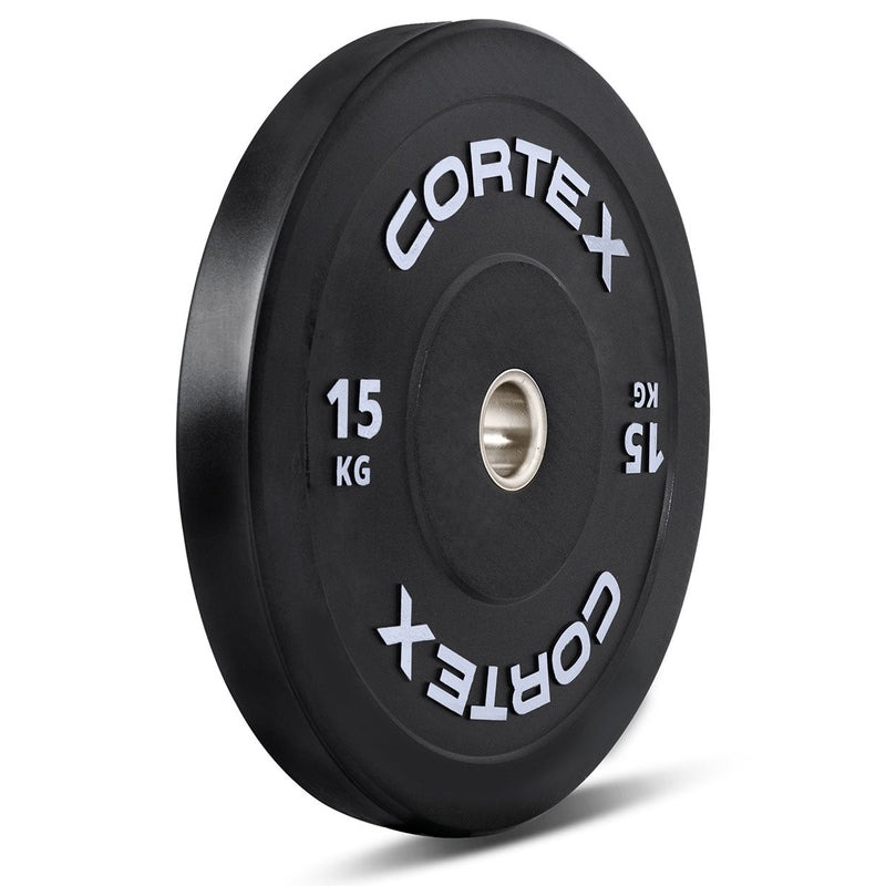 CORTEX Black Series V3 Rubber Olympic Bumper Plate 50mm 15kg (2 Pack)