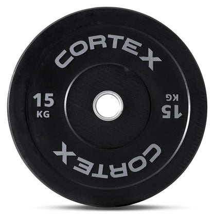 CORTEX Black Series V3 Rubber Olympic Bumper Plate 50mm 15kg (2 Pack)