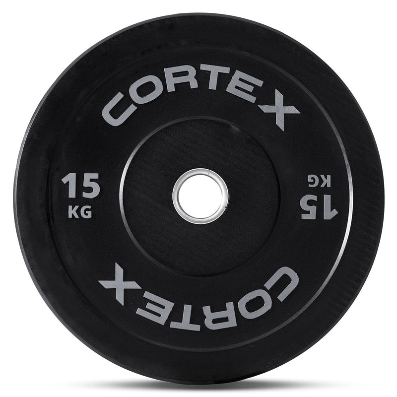 CORTEX Black Series V3 Rubber Olympic Bumper Plate 50mm 15kg (2 Pack)