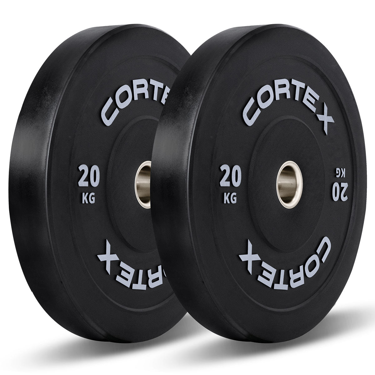CORTEX Black Series V3 Rubber Olympic Bumper Plate 50mm 20kg (2 Pack)