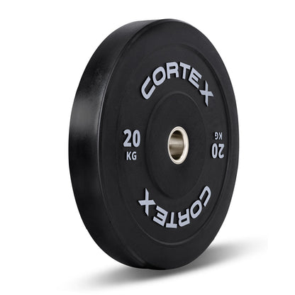 CORTEX Black Series V3 Rubber Olympic Bumper Plate 50mm 20kg (2 Pack)