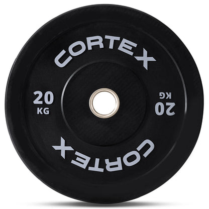CORTEX Black Series V3 Rubber Olympic Bumper Plate 50mm 20kg (2 Pack)