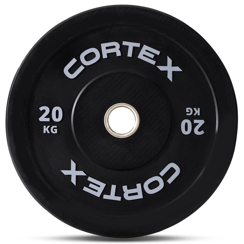 CORTEX Black Series V3 Rubber Olympic Bumper Plate 50mm 20kg (2 Pack)