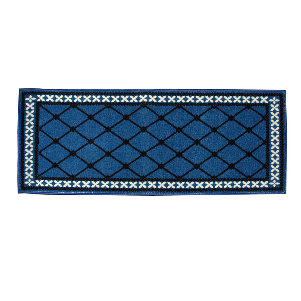 Mason Non Slip Bath Runner 50 x 120cm Blue