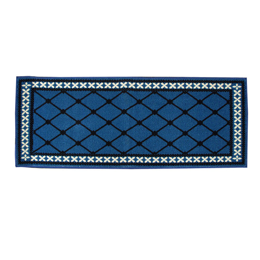 Mason Non Slip Bath Runner 50 x 120cm Blue