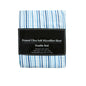 Printed Microfiber Sheet Set Double Blue Lines