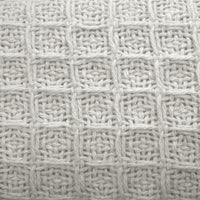 Cotton Waffle Blanket White Queen