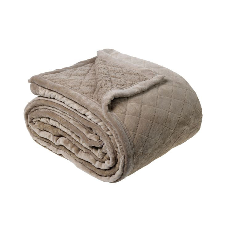 Bianca Mansfield Blanket Taupe (Also Known as Silver Grey) Single/Double