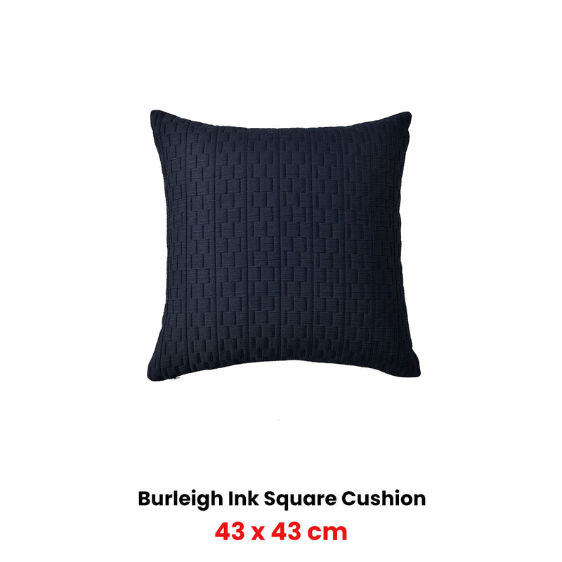 Bianca Burleigh Ink Square Filled Cushion 43 x 43cm