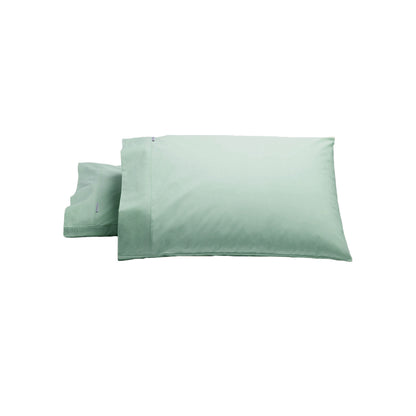 Bianca Pair of Heston Cotton Percale Standard Pillowcases Sage