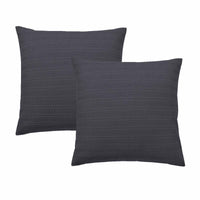 Bianca Pair of Kahlani Charcoal European Pillowcases 65 x 65cm