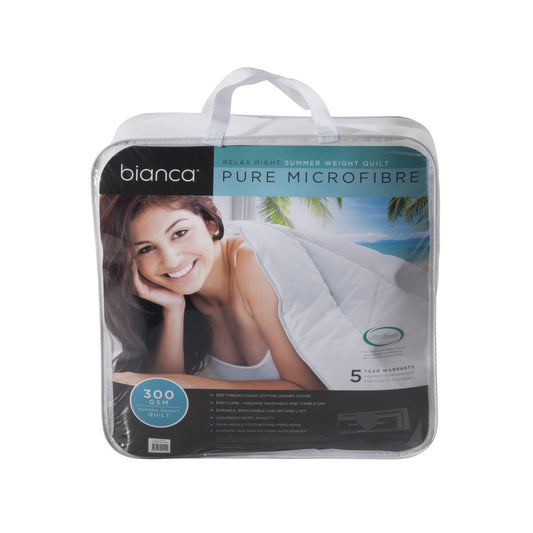 Bianca 300GSM Relax Right Summer Microfibre Quilt King