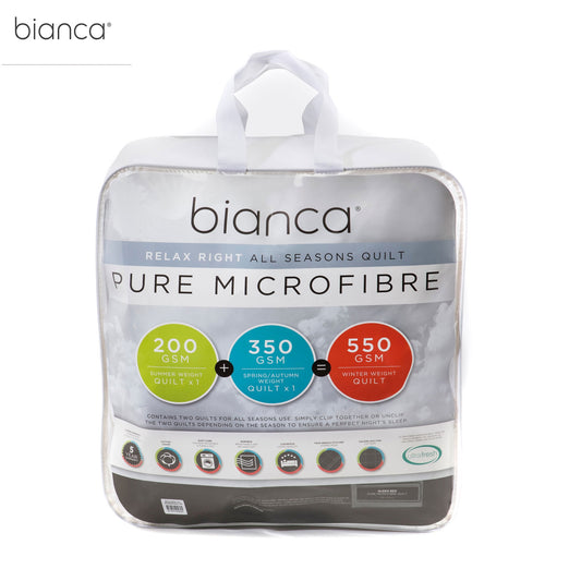 Bianca Pure Microfibre All Seasons Quilt Double