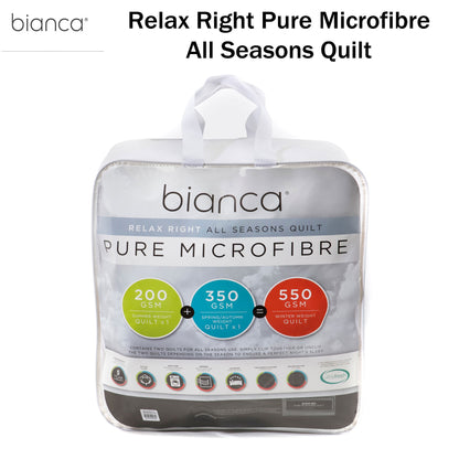 Bianca Pure Microfibre All Seasons Quilt Double